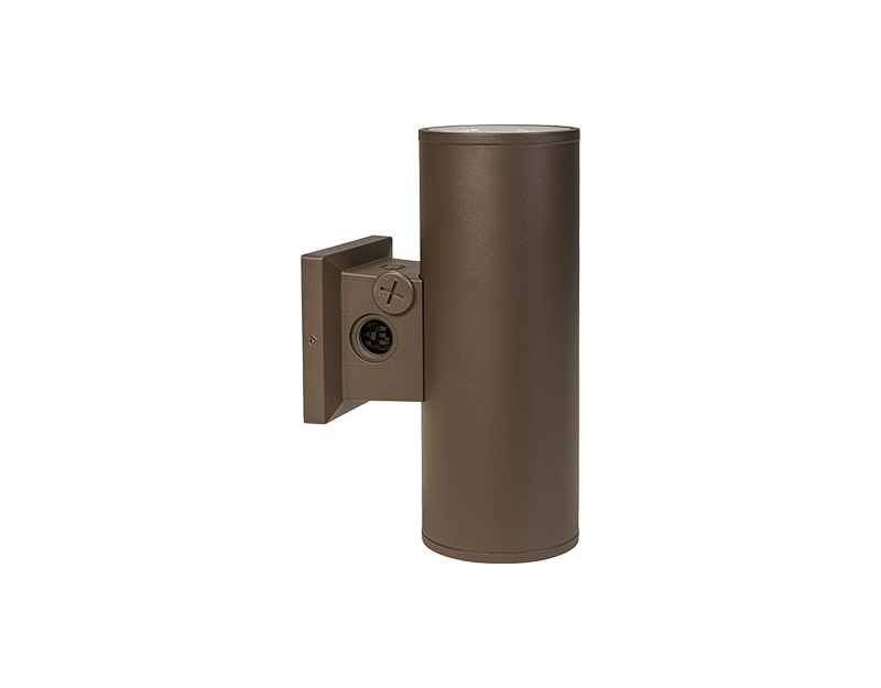cylinder light fixture with power select switch