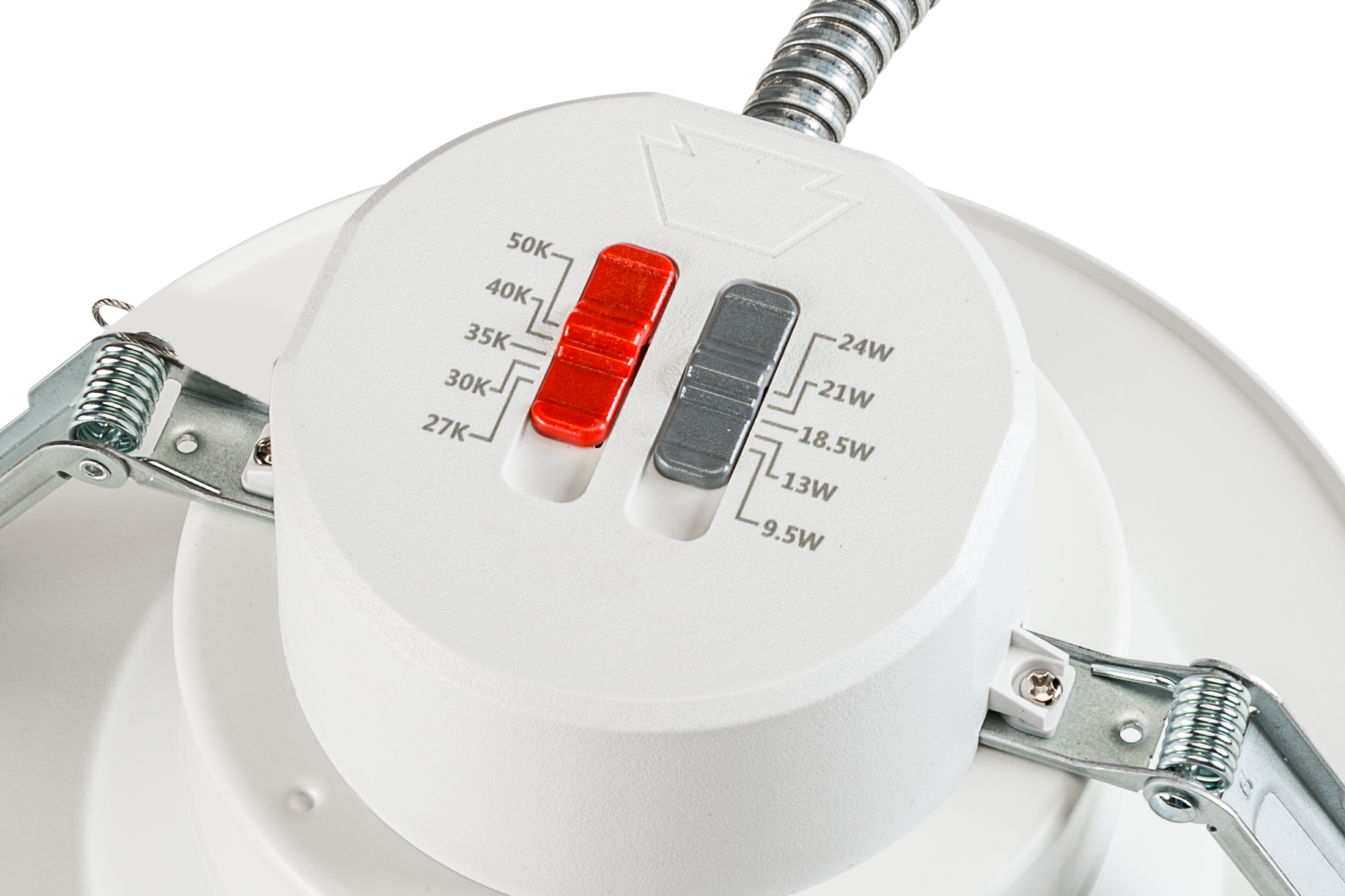 led recessed downlights advanta with power color select switches